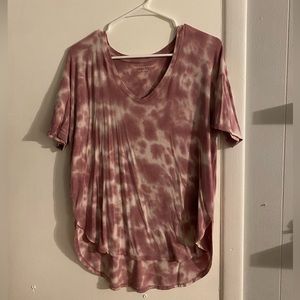 American Eagle - Pink Tie-Dye - Relaxed Tee